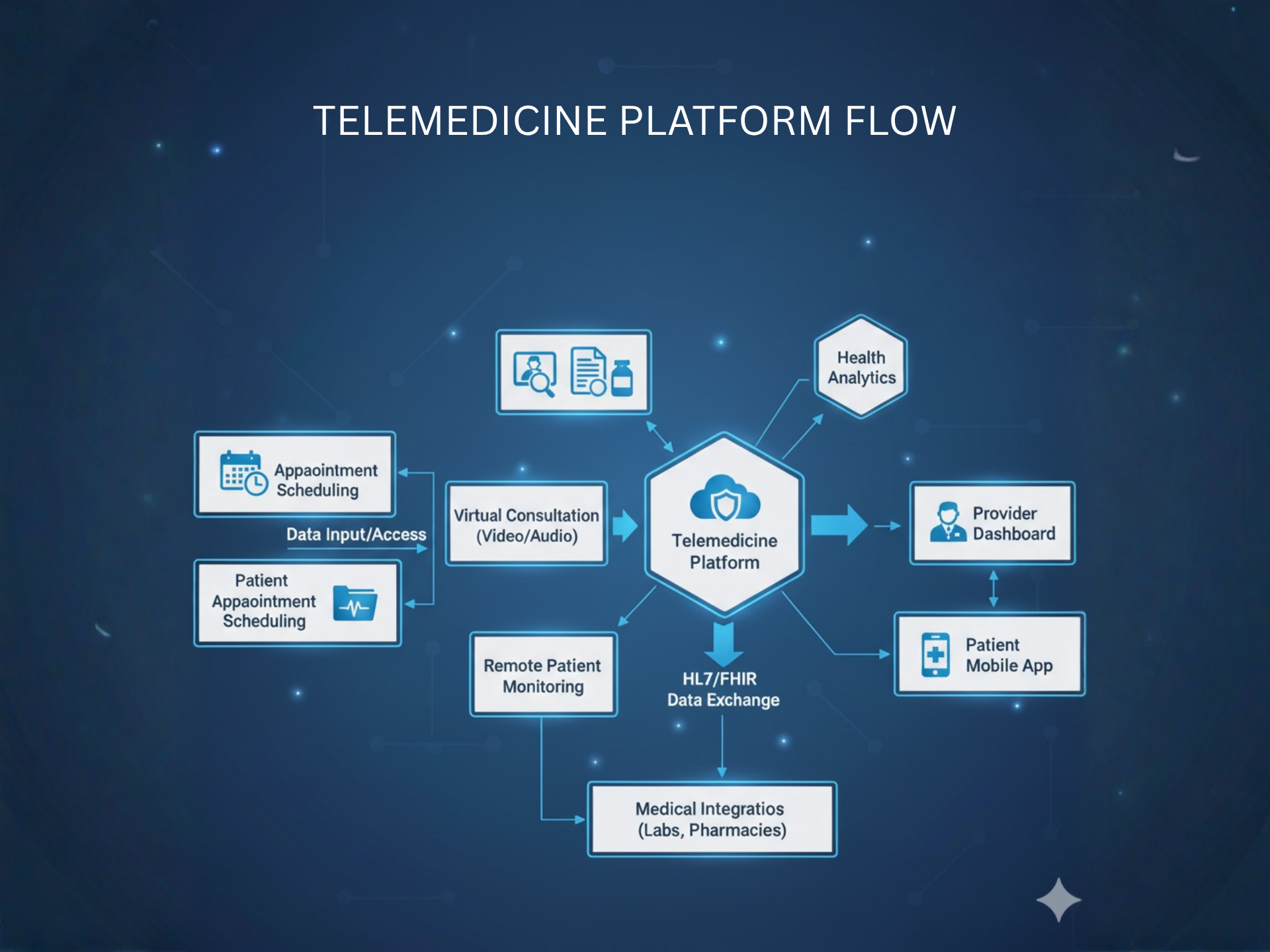 Telemedicine Platform Flow